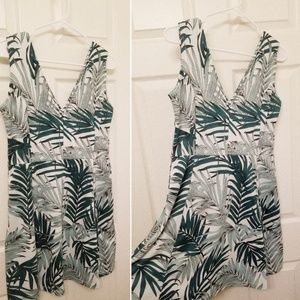 Tropical hm flare dress